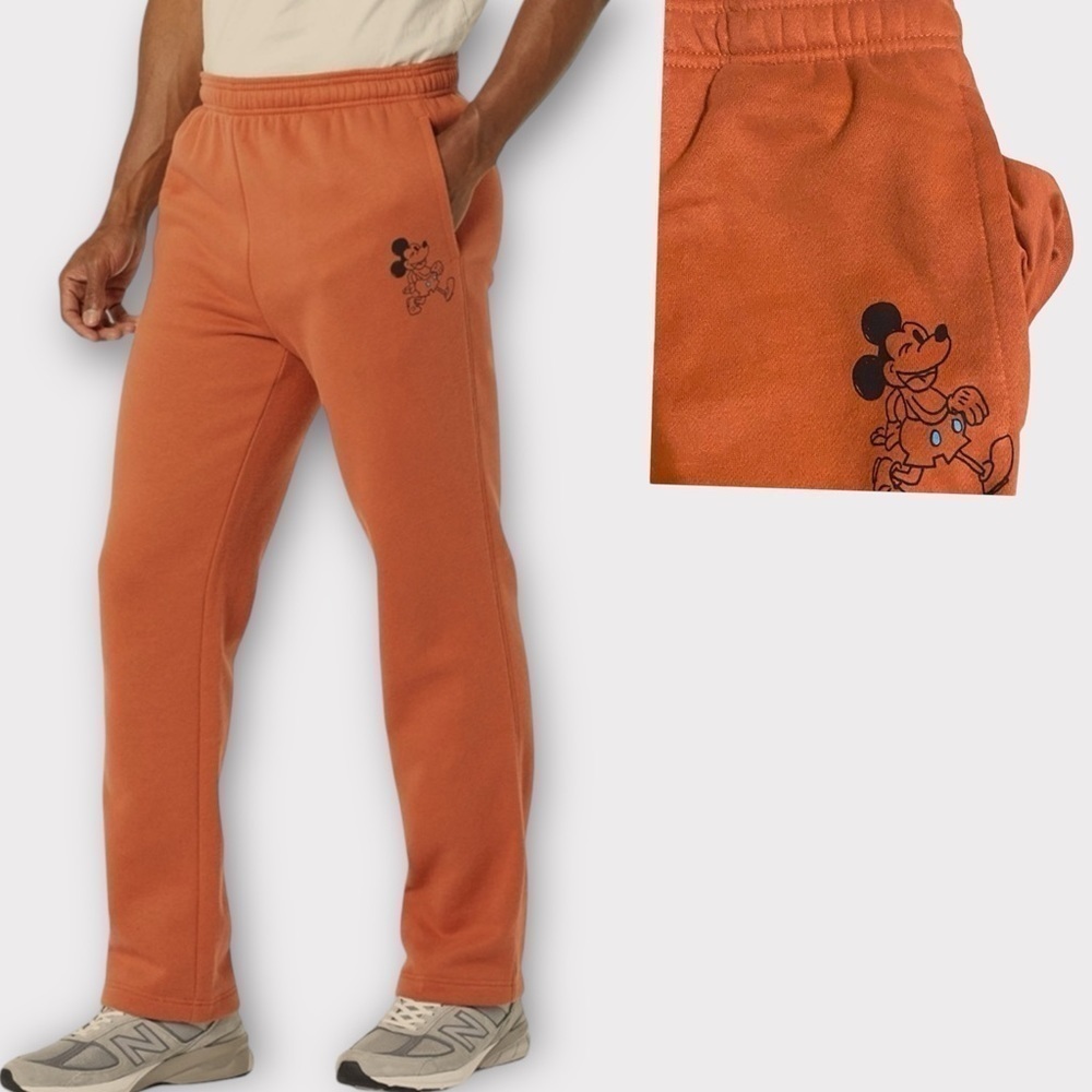 Disney Marvel Star Wars Fleece Track Pants Big Men’s Size XXL Coral Oran…